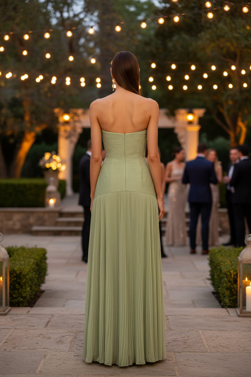 Graceful Front Slit Maxi Dress