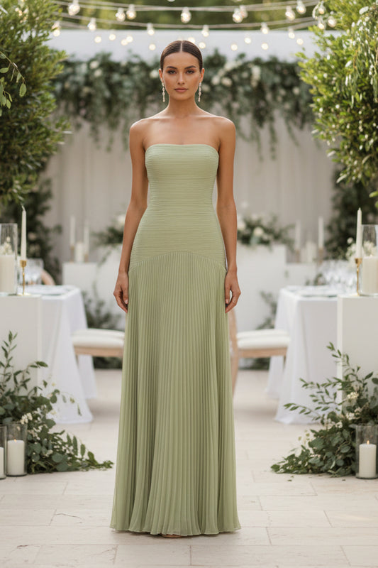 Graceful Front Slit Maxi Dress
