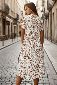 Midi Dress With Summer Print