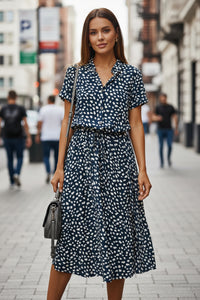 Midi Dress With Summer Print