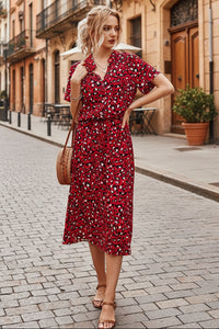 Midi Dress With Summer Print