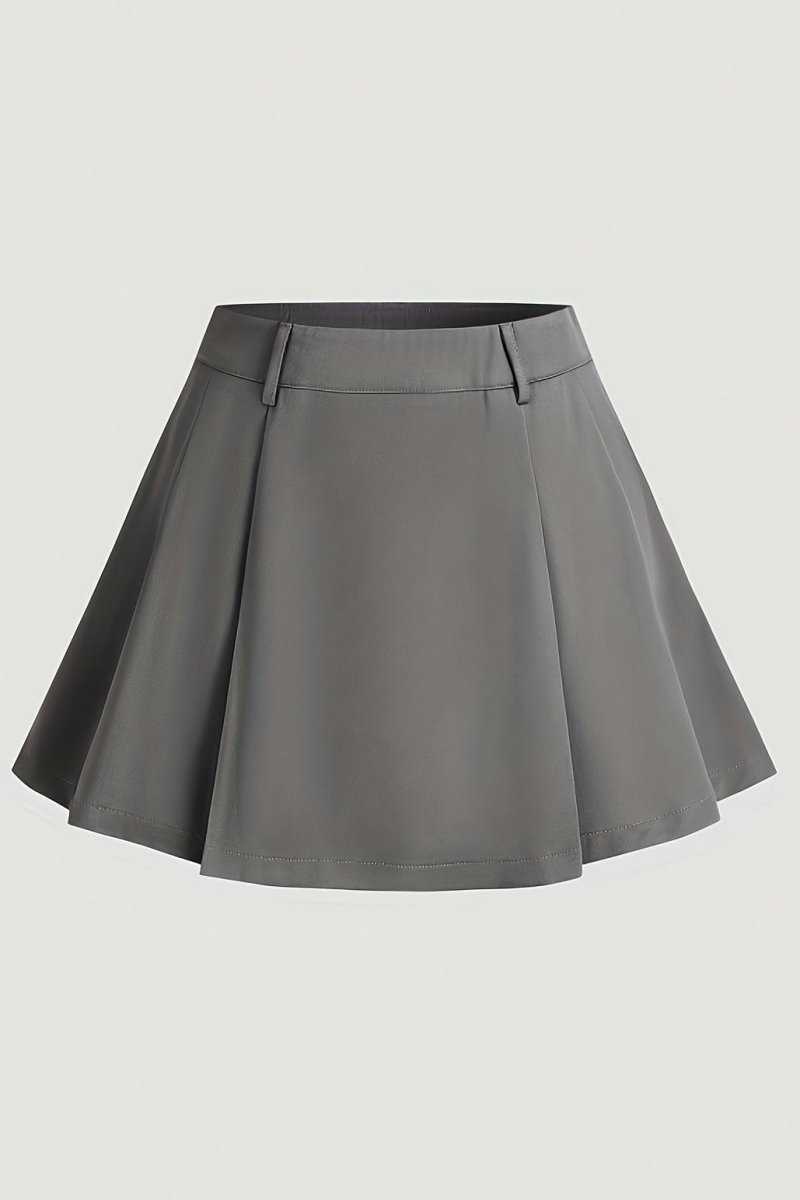 Minimalist High-Waisted Skirt in Premium Crinkle Gauze for Effortless Elegance 0