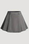 Minimalist High-Waisted Skirt in Premium Crinkle Gauze for Effortless Elegance 0