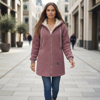 Hooded Zip Front Longline Jacket