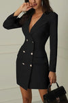 Modern Blazer Dress in Breathable Fabric for Effortless Style 0