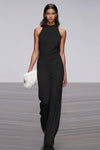 Modern Crew Neck Jumpsuit for Effortless Style and Comfort 0