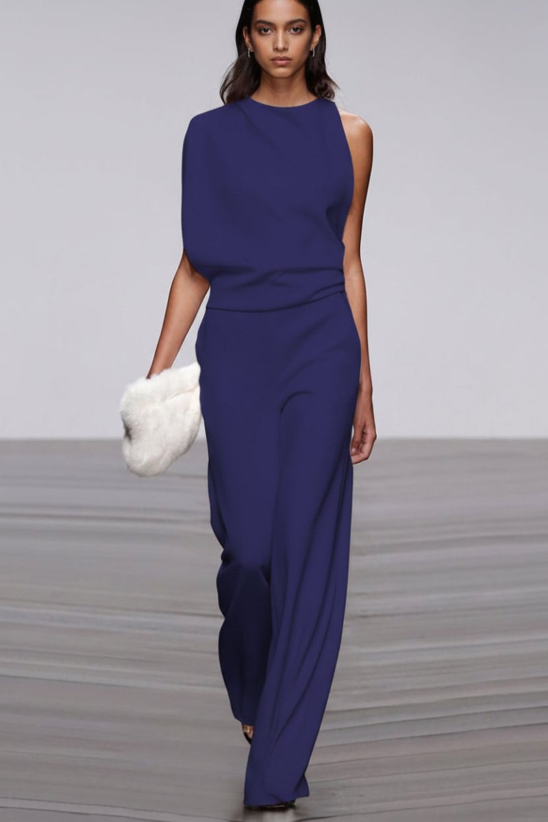 Modern Crew Neck Jumpsuit for Effortless Style and Comfort 10