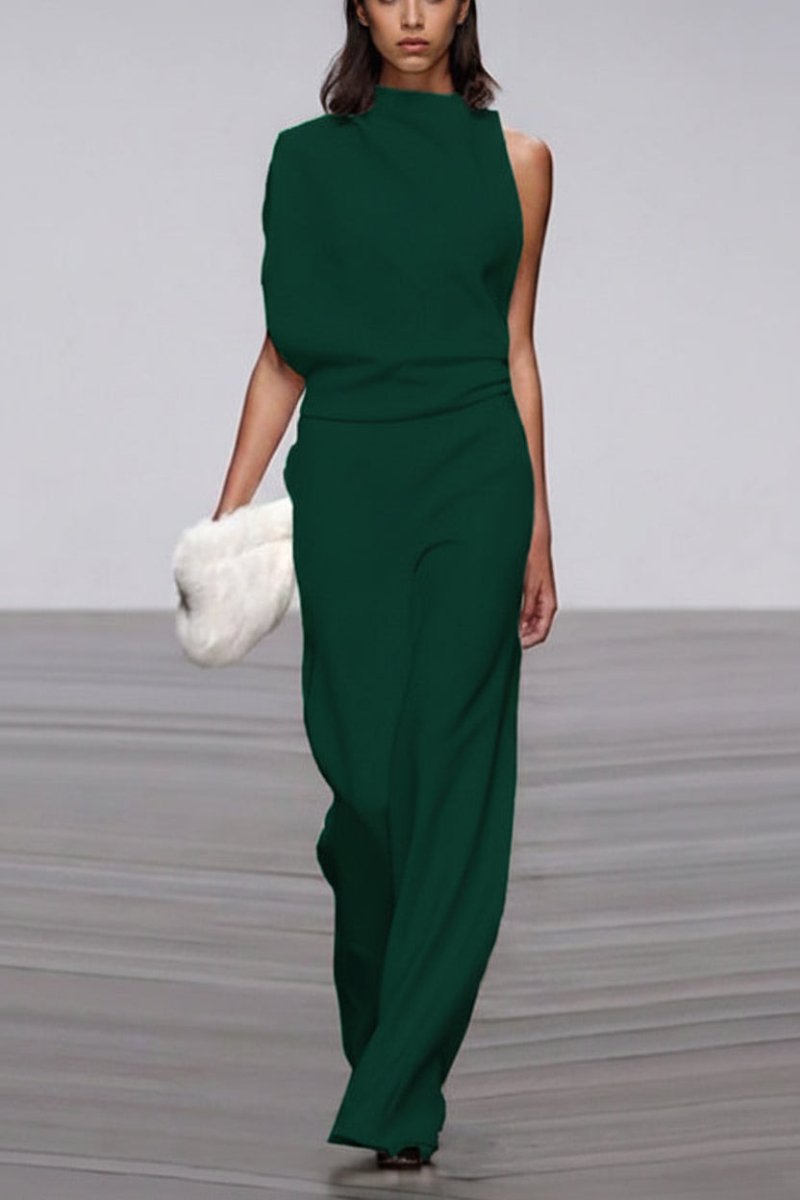 Modern Crew Neck Jumpsuit for Effortless Style and Comfort 11