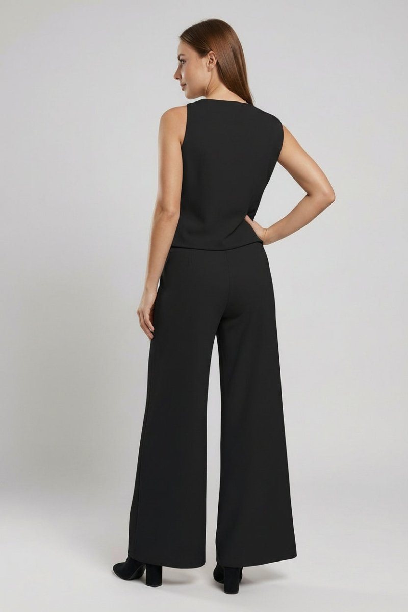 Modern Crew Neck Jumpsuit for Effortless Style and Comfort 2