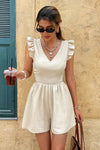 Modern Flared Sleeve Suit with Breathable Texture and Architectural Design 0
