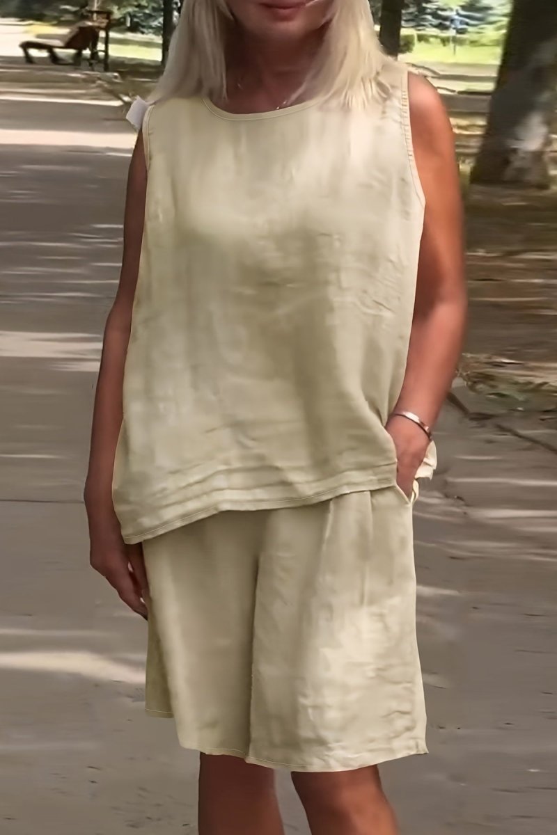 Modern Linen Summer Outfit Set for Effortless Style 2