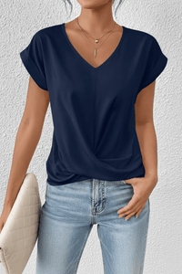 Modern V-Neck Top in High-Quality Fabric for Effortless Everyday Style 1