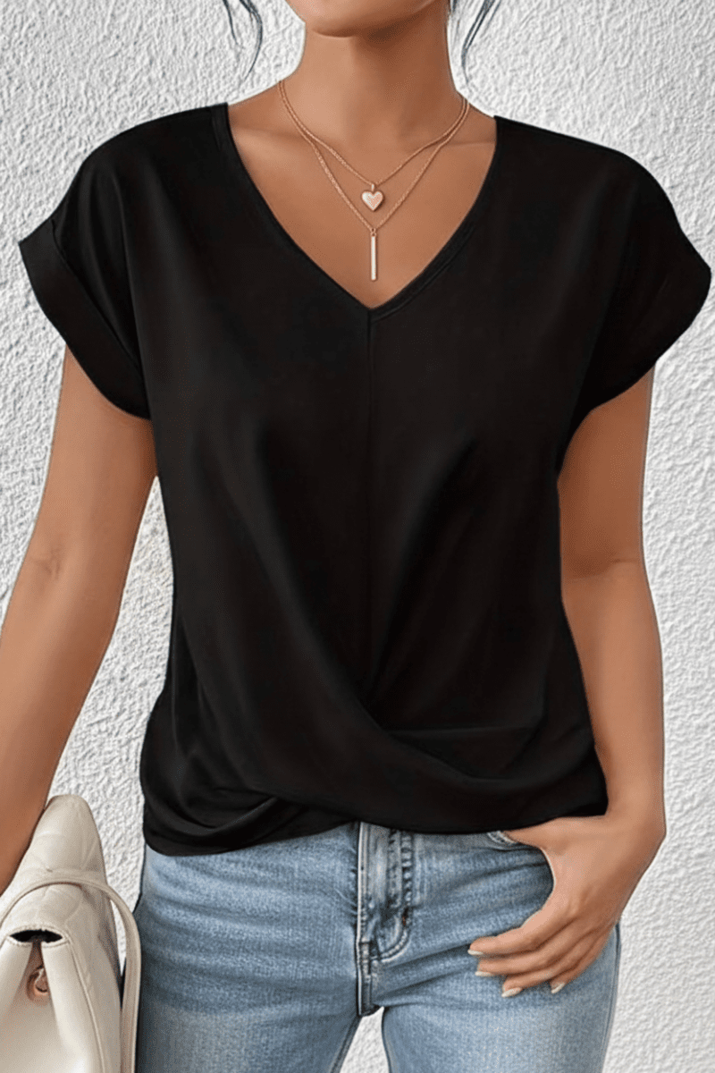 Modern V-Neck Top in High-Quality Fabric for Effortless Everyday Style 5