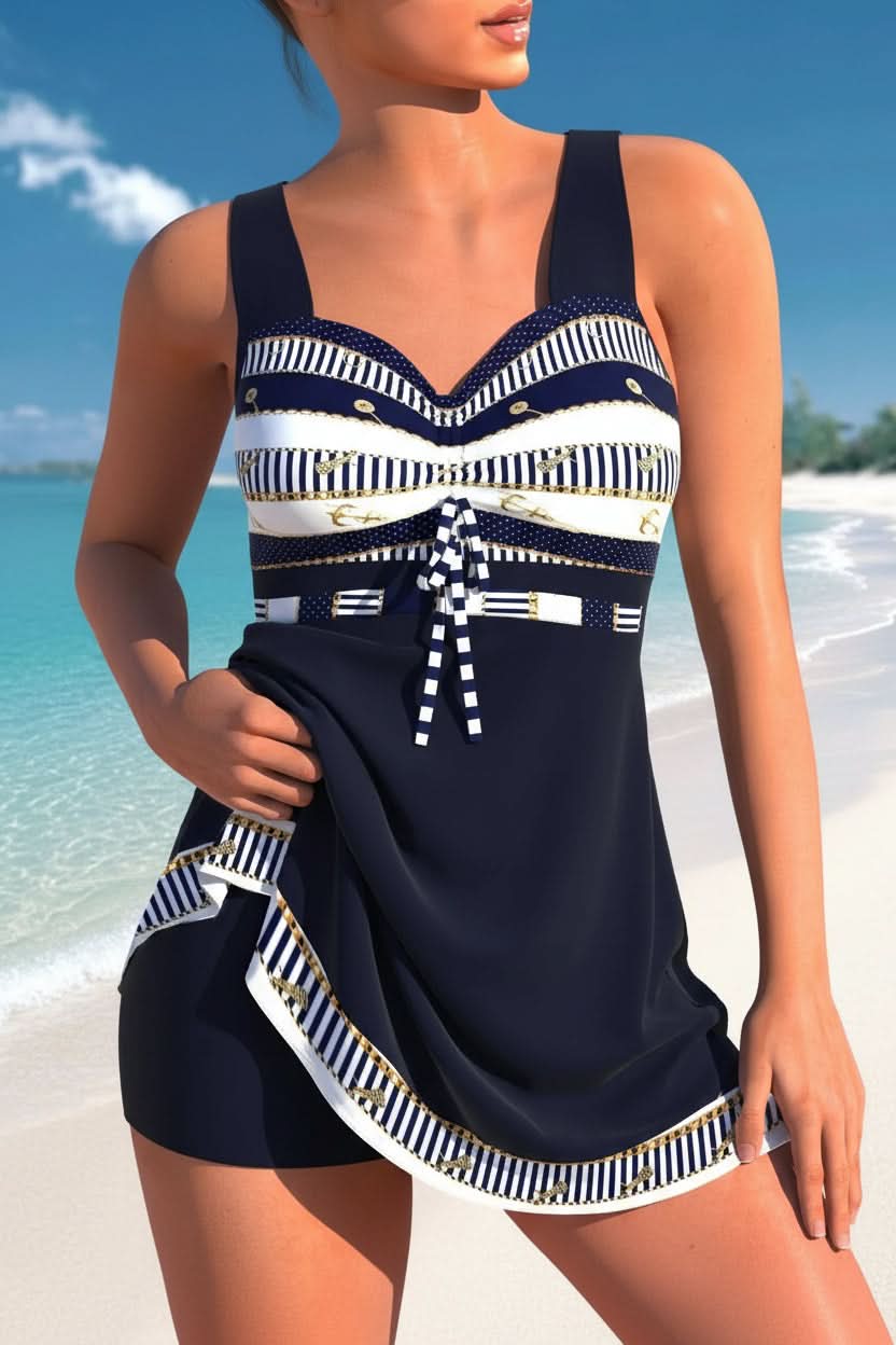 Modest Swim Dress with Inner Shorts for Comfort and Style 0