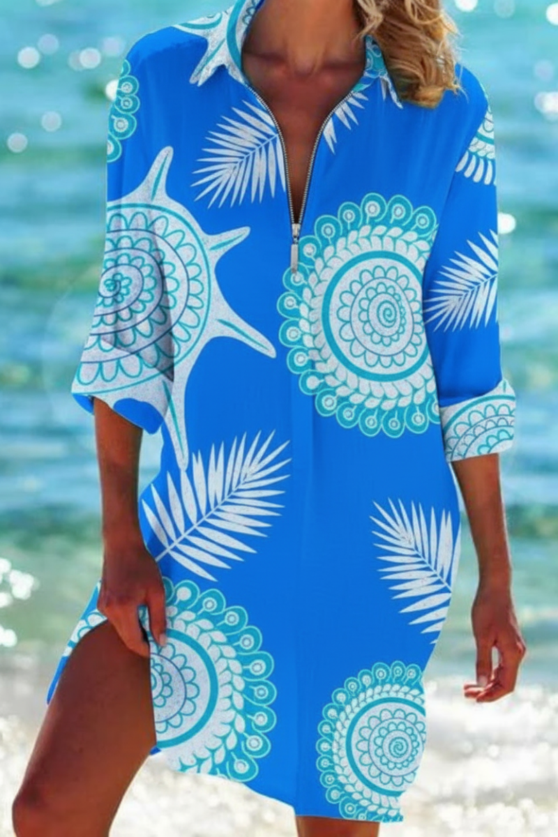 Nautical Print Summer Top in Lightweight Fabric for Effortless Style 8