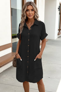 Relaxed Shirt Dress for Spring