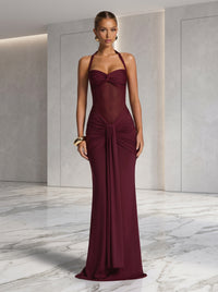 Graceful Silhouette Evening Maxi Dress