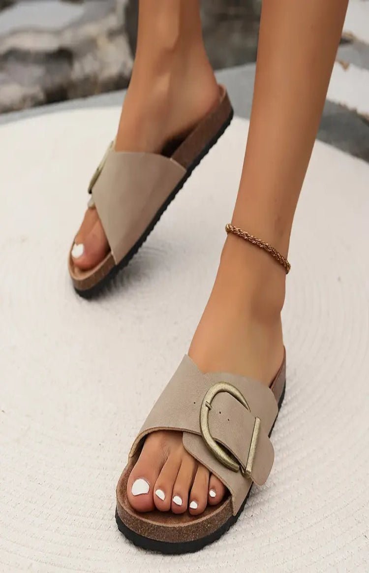 Orthopedic Black Sandals with Cork Sole for Everyday Comfort and Style 4