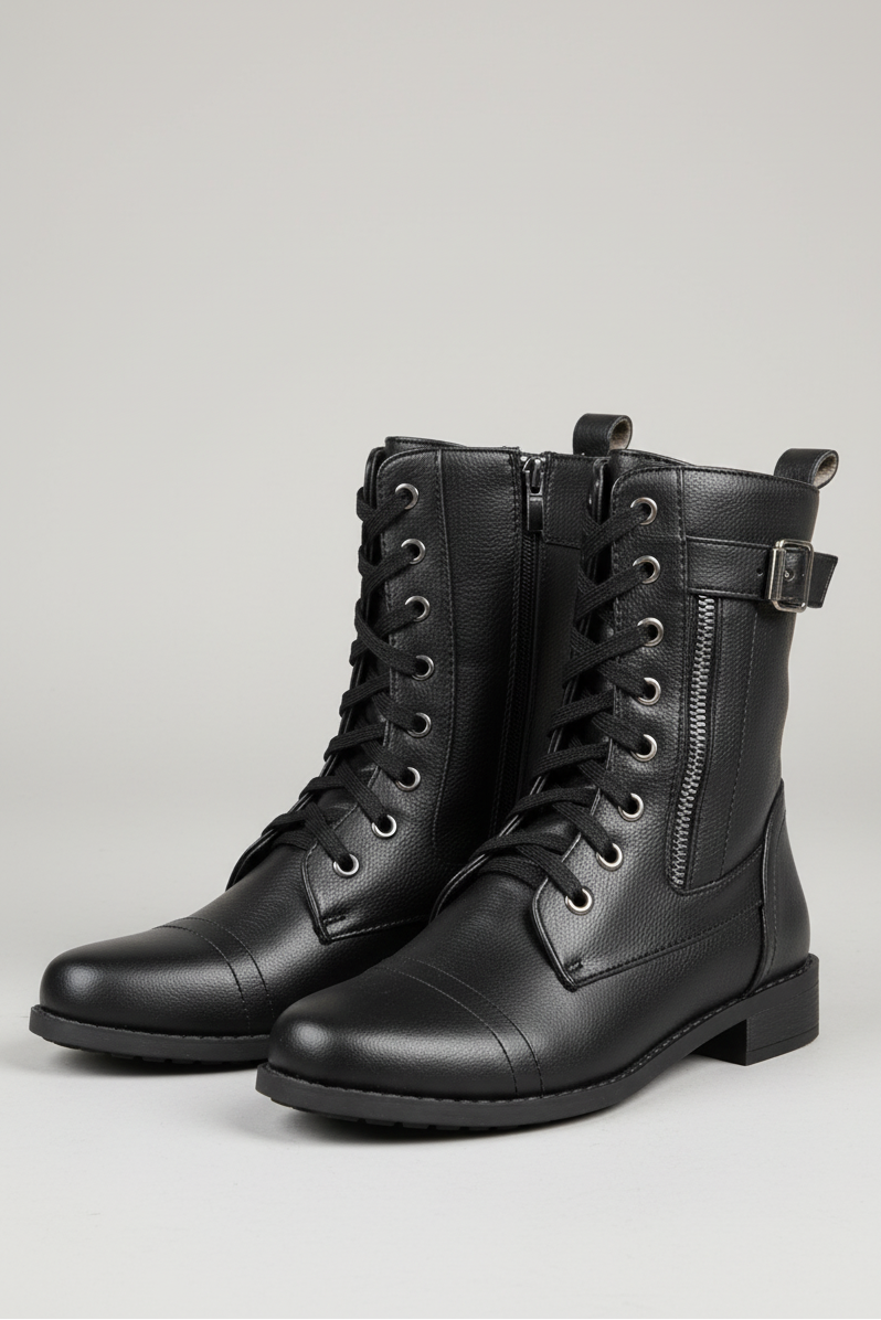Orthopedic Lace-Up Spring Boots for Comfort and Support 0