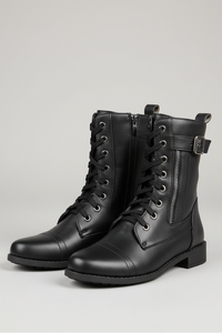 Orthopedic Lace-Up Spring Boots for Comfort and Support 0