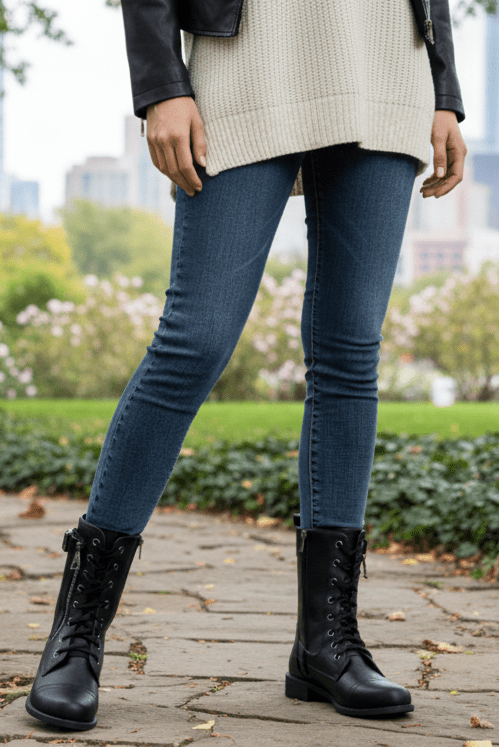 Orthopedic Lace-Up Spring Boots for Comfort and Support 1