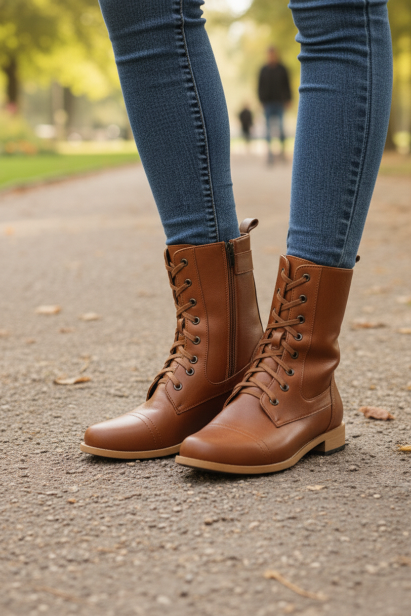 Orthopedic Lace-Up Spring Boots for Comfort and Support 2