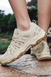 Outdoor Hiking Shoes - Shock-Absorbing Lace-Up Low-Top Sneakers 5