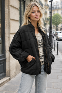 Comfortable Oversized Quilted Jacket