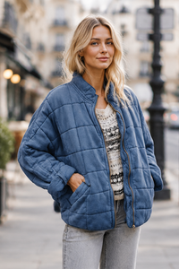 Comfortable Oversized Quilted Jacket
