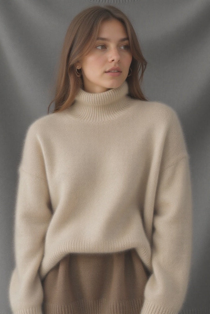 Oversized Knit Turtleneck for Effortless Comfort and Style 1