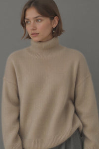 Oversized Knit Turtleneck for Effortless Comfort and Style 2