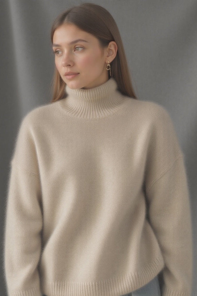 Oversized Knit Turtleneck for Effortless Comfort and Style 3