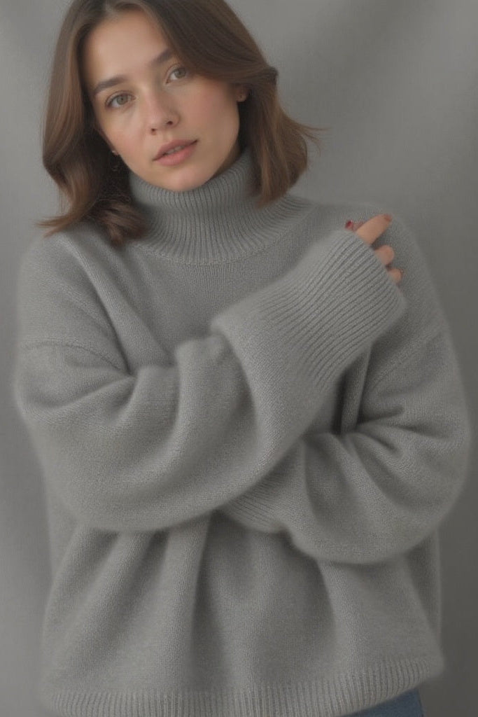 Oversized Knit Turtleneck for Effortless Comfort and Style 5