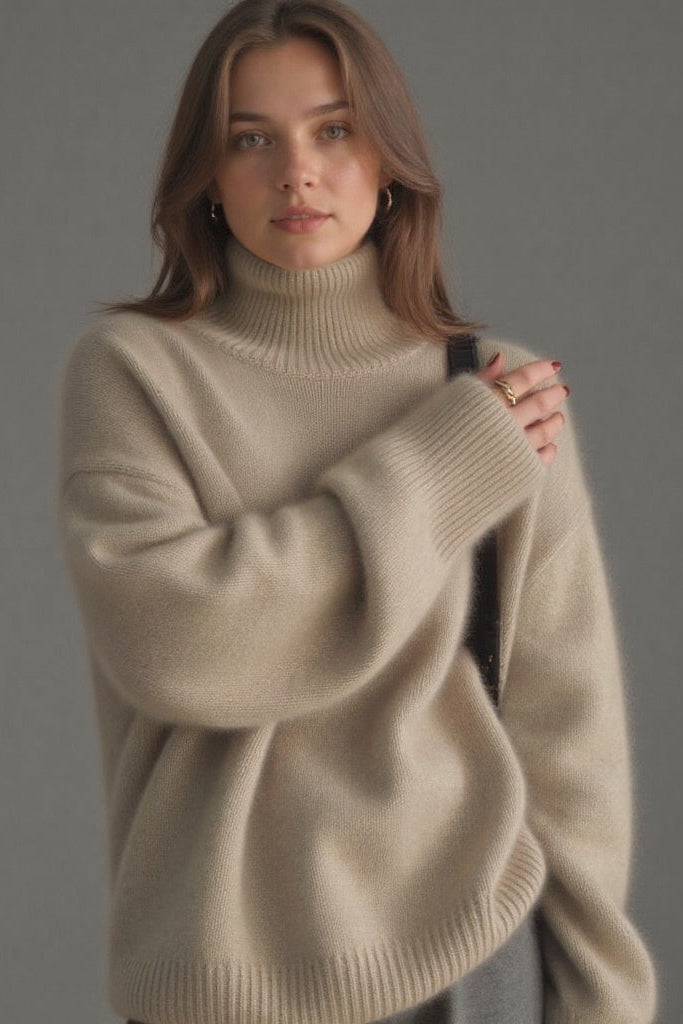 Oversized Knit Turtleneck for Effortless Comfort and Style 6