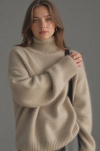 Oversized Knit Turtleneck for Effortless Comfort and Style 7