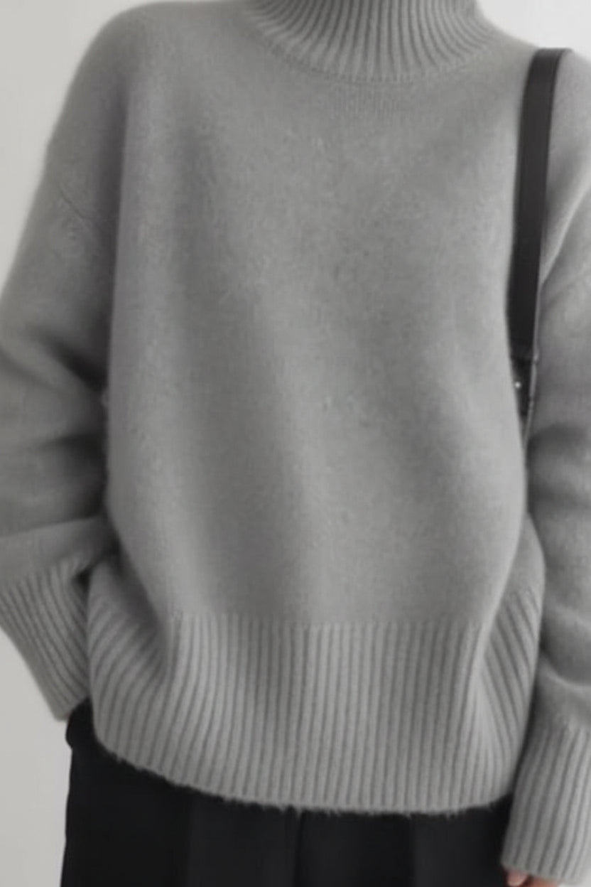 Oversized Knit Turtleneck for Effortless Comfort and Style 8