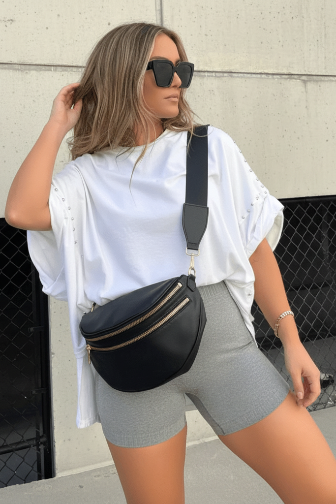 Oversized Studded T Shirt in Soft Fabric for Bold Style and Comfort 8