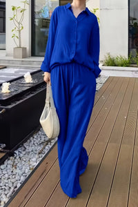Plus Size Linen Long Sleeve Pant Set for Effortless Elegance 5