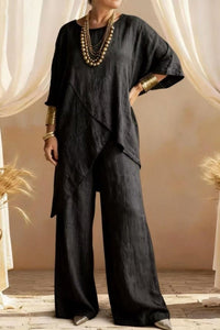 Plus Size Linen Two-Piece Set for Effortless Style and Comfort 3