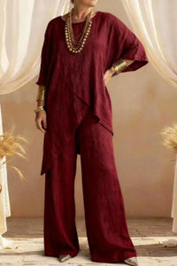 Plus Size Linen Two-Piece Set for Effortless Style and Comfort 5