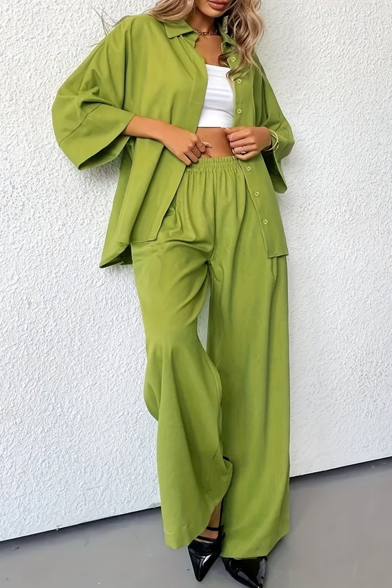 Plus Size Wide-Leg Linen Co-Ord for Effortless Style 2