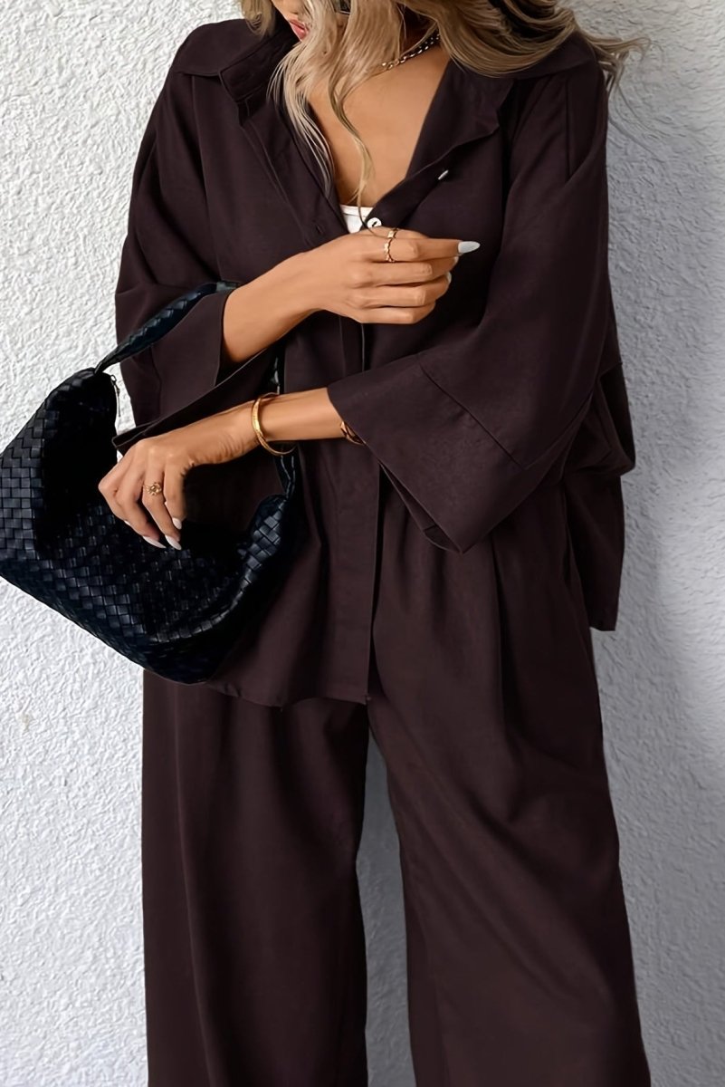 Plus Size Wide-Leg Linen Co-Ord for Effortless Style 3