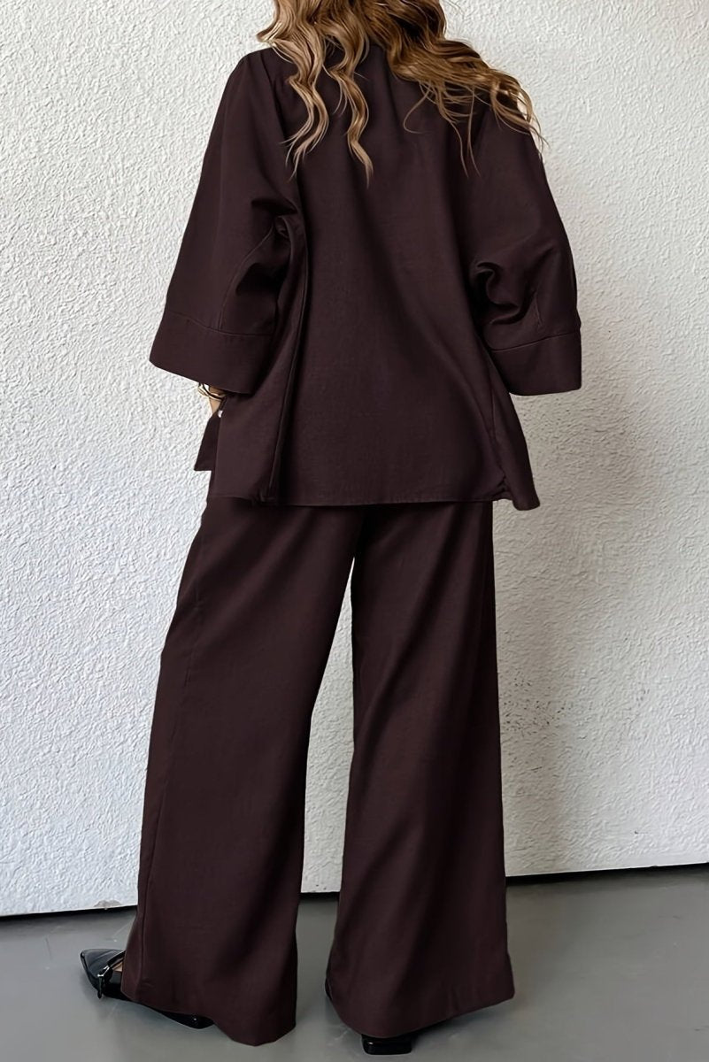 Plus Size Wide-Leg Linen Co-Ord for Effortless Style 5