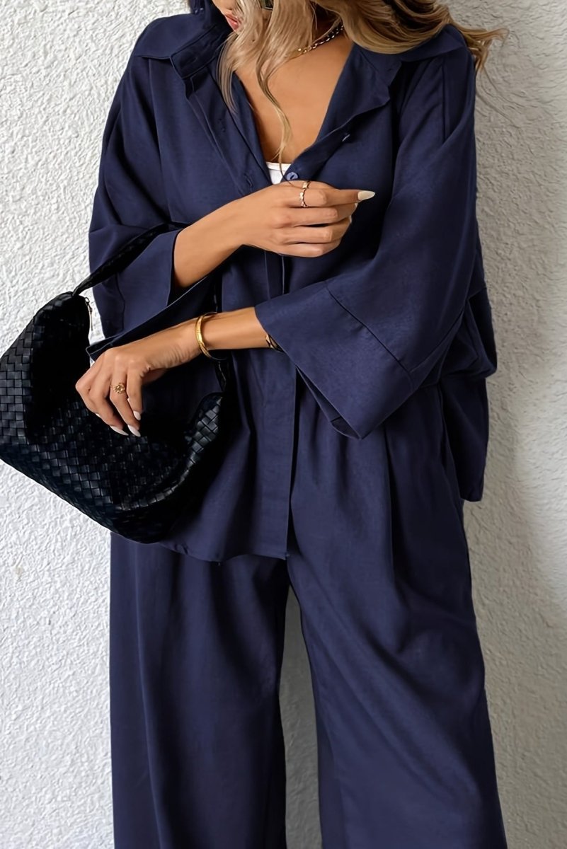 Plus Size Wide-Leg Linen Co-Ord for Effortless Style 6