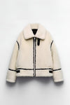 Plush Open-Front Jacket for Effortless Everyday Comfort 0