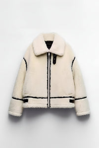 Plush Open-Front Jacket for Effortless Everyday Comfort 0