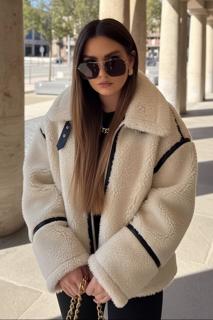 Plush Open-Front Jacket for Effortless Everyday Comfort 2