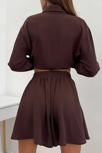 Polished Long Sleeve Two Piece Skirt Set for Effortless Sophistication 1