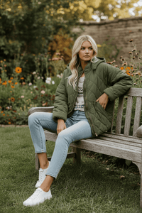 Quilted Zip-Up Puffer Jacket for Everyday Comfort 1