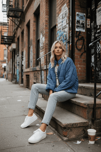 Quilted Zip-Up Puffer Jacket for Everyday Comfort 3